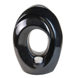 Inner Light Ceramic Urn Black - Back