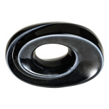 Inner Light Ceramic Extra Small Urn Black - Front