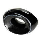 Inner Light Ceramic Extra Small Urn Black - Side