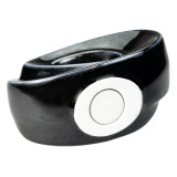 Inner Light Ceramic Extra Small Urn Black - Bottom