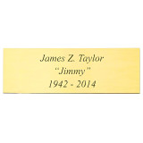 Brass Name Plate Option