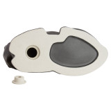 Ceramic Cat Urn for Ashes Gray - Bottom / Base