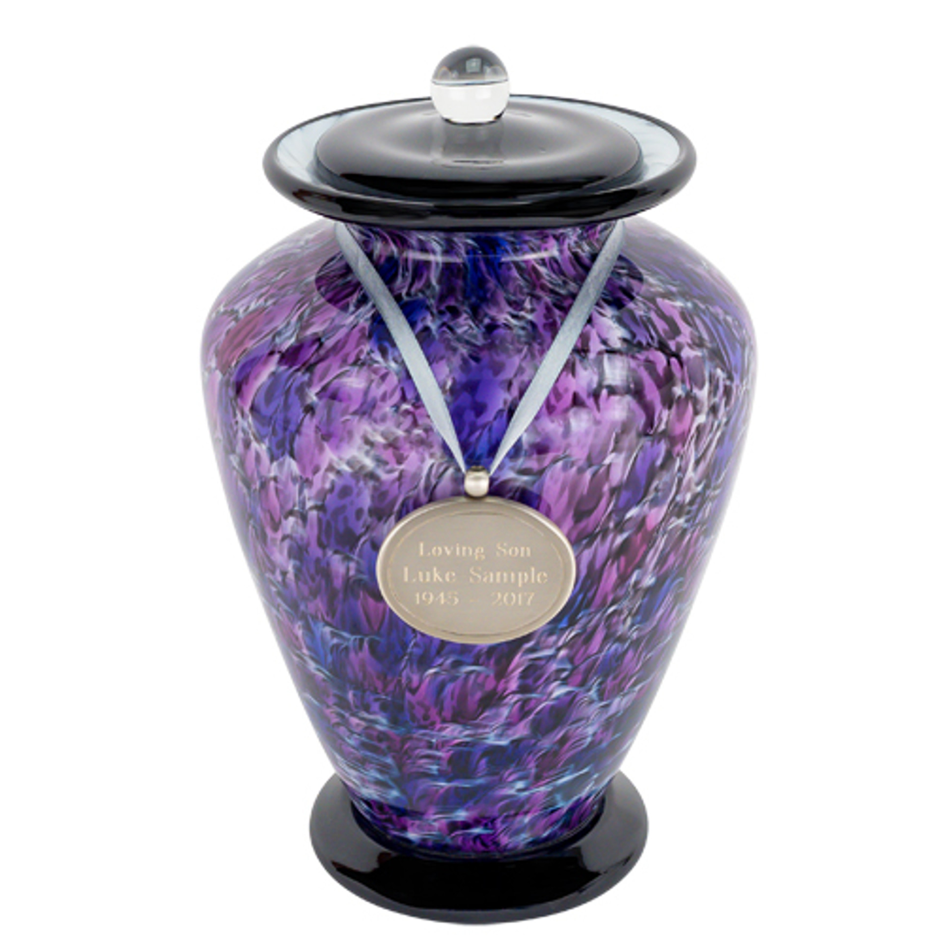 Cadence Hand Blown Glass Cremation Urn Glass Urns