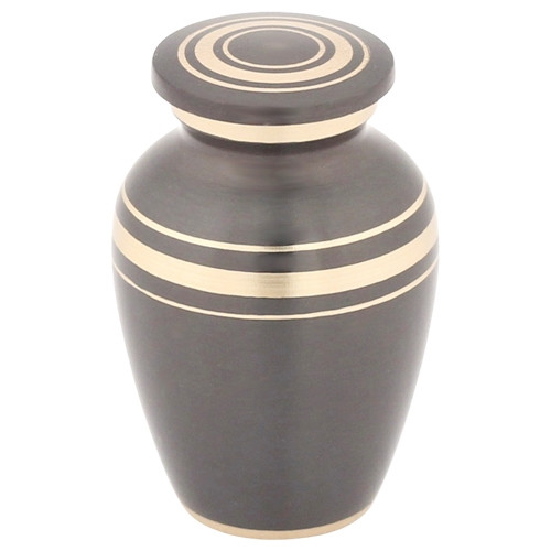Dignity Gray Cremation Urn for Ashes Brass & Metal Urns