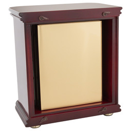 Rosewood Hall Photo Chest Urn - Shown with Optional Brass Urn Insert - Sold Separately