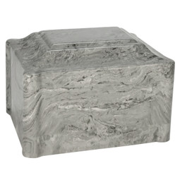 Claremont Cultured Marble Cremation Urn - Stone Gray