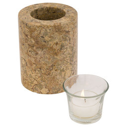 Beige Marble 4.5" Tealight Urn
