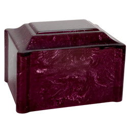 Claremont Cultured Marble Cremation Urn - Rosa Red