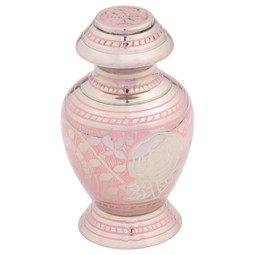 Pink Garland Cremation Urn