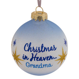 Christmas In Heaven Memorial Ornament for Grandma