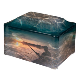Fishing Panoramic Cremation Urn