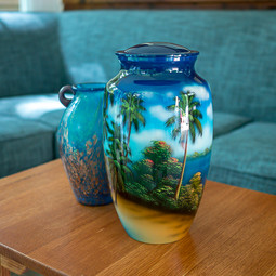 Palm Trees Cremation Urn