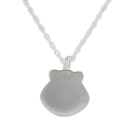 Seashell Pendant and Necklace - Back View