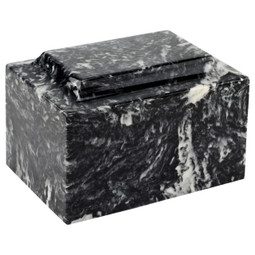 Ebony Classic Cultured Marble Urn