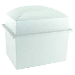 Crowne Double Urn Vault - White