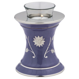 Hope of Light Purple Chalice Tea Light Cremation Urn for Adult