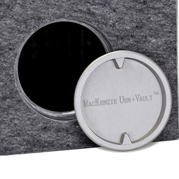 Wild Rose Classic Cultured Marble Urn - Bottom Opening Shown