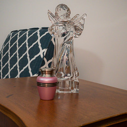 Pink Satin Keepsake Urn