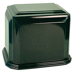 Arch Cultured Marble Urn for Two - Dark Green