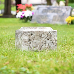 Cashmere Gray Classic Cultured Marble Urn