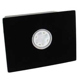 Grant Cultured Marble Urn- Dark Green - Bottom Opening in Base