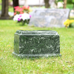 Emerald Olympus Cultured Marble Urn for Ashes