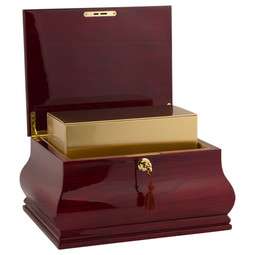Bombay Chest Urn by Howard Miller - Shown with Optional Brass Urn Insert - Sold Separately