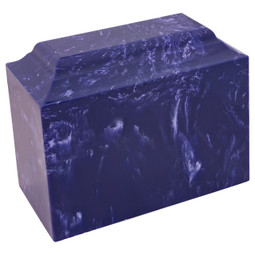Cobalt Cultured Marble Niche Urn