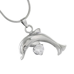 Dolphin Gemstone Cremation Jewelry