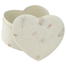 Unity Heart Biodegradable Urn - Lid Removed