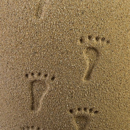 Footprints Urn Closeup