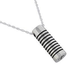 【STONEHENgE】Silver Material Cylinder Necklace SC25A20E Sterling Silver Stonehenge Pendant - large – Evie Spicer