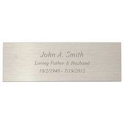 Engraved Silver Nickel Plate