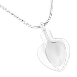 Always in My Heart Cremation Jewelry - Back Side Shown