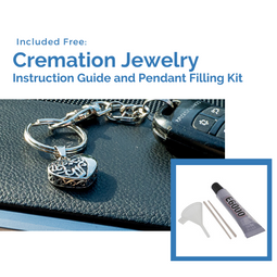 Silver Bullet Keychain for Cremation Ashes