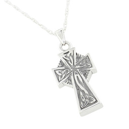 Celtic Cross Cremation Jewelry Pendant