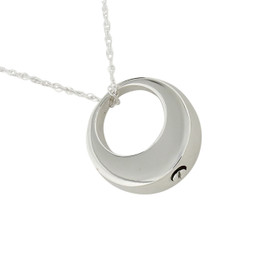 Eternity II Pendant and Necklace for Ashes - Reverse Side