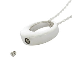 Eternity II Pendant and Necklace for Ashes - View of Opening