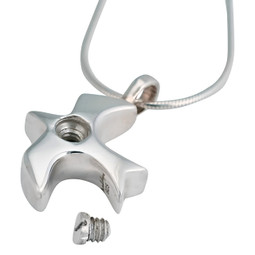 Opening Detail - Silver Dove Pendant for Ashes