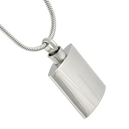 Flask Cremation Jewelry Pendant - Stainless Steel