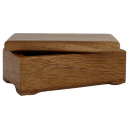 Concord Mahogany Keepsake Urn Box  - Shown with Lid Off