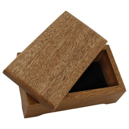 Concord Mahogany Keepsake Urn Box  - Shown with Lid Off