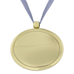 Cremation Urn Pendant in Bright Gold