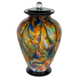 Interlude Hand Blown Glass Cremation Urn