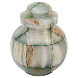 Mosaic Green Onyx Extra Small Urn