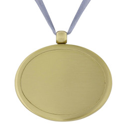 Cremation Urn Pendant in Brushed Gold