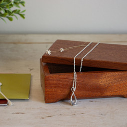 Infinity Pendant and Necklace for Ashes