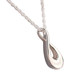 Infinity Pendant and Necklace for Ashes