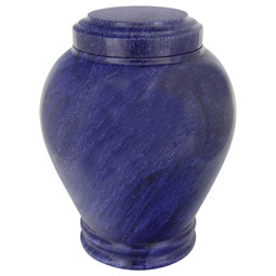 Cobalt Marble Cremation Urn