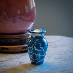 Blue Tiger Eye Keepsake Urn